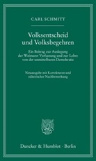 Carl Schmitt - Volksentscheid und Volksbegehren