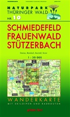 Lut Gebhardt, Lutz Gebhardt - Naturpark Thüringer Wald, Wanderkarte: Schmiedefeld, Frauenwald und Stützerbach