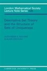 A. S. Kechris, A. S. Louveau Kechris, Alexander S. Kechris, Alexander S. Louveau Kechris, Alain Louveau - Descriptive Set Theory and the Structure of Sets of Uniqueness