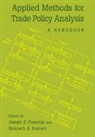 Joseph F. Francois, Joseph F. (Erasmus Universiteit Rotterda Francois, Joseph F. Reinert Francois, Joseph F. Francois, Francois Joseph F., Kenneth A. Reinert... - Applied Methods for Trade Policy Analysis