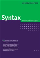 Andrew Radford, Andrew (University of Essex) Radford - Syntax