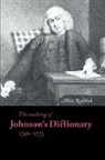 Allen Reddick, Allen (Universitat Zurich) Reddick, Terry Belanger, David Mckitterick - Making of Johnson''s Dictionary 1746-1773