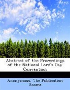 Anonymous, The Publication Rooms - Abstract of the Proceedings of the Natio