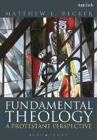 Dr. Matthew L. Becker, Matthew L Becker, Matthew L. Becker - Fundamental Theology
