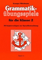 Jörg Krampe, Rolf Mittelmann - Grammatikübungsspiele für die Klasse 2