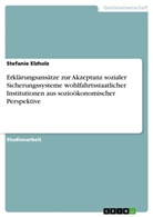 Stefanie Elzholz - Erklärungsansätze zur Akzeptanz sozialer Sicherungssysteme wohlfahrtsstaatlicher Institutionen aus sozioökonomischer Perspektive