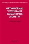A. Pietsch, Albrecht Pietsch, Albrecht Wenzel Pietsch, Jorg Wenzel - Orthonormal Systems and Banach Space Geometry