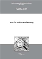 Matthias Wolff - Akustische Mustererkennung