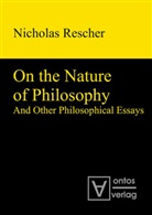 Nicholas Rescher - On the Nature of Philosophy