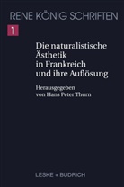 René König, Han Peter Thurn, Hans P. Thurn, Hans Peter Thurn - Die naturalistische Ästhetik in Frankreich und ihre Auflösung