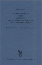Ernst Jenni - Ergänzungsheft zum Lehrbuch der Hebräischen Sprache