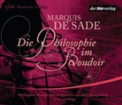 Donatien Alphonse Francois (Marquis) De Sade, Donatien A. Fr. Marquis de Sade, Donatien Alphonse Francois de Sade, Jens Harzer, Dagmar Manzel, Ulrich Noethen... - Die Philosophie im Boudoir, 3 Audio-CDs (Livre audio)