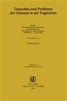 R. Tuxen, Tüxen, R. Tüxen - Tatsachen und Probleme der Grenzen in der Vegetation
