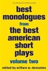 William W. Demastes, William W. Demastes - Best Monologues from the Best American Short Plays