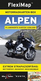 FlexiMap Motorradkarten-Box Alpen, 9 Bl.