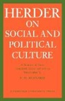 F. M. Barnard, F.m. Barnard, Barnard F. M., J. G. Herder, Herder J. G. - J.g.herder on Social and Political Cultu