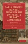 C. E. Sayle, C.e. Sayle, Charles Edward Sayle - Early English Printed Books in the Unive
