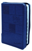 Bibelausgaben - NeueLuther Thompson - Bibelausgaben: Neue Lutherbibel, F. C. Thompson Studienausgabe, Reißverschluss - Kunstleder PU Blau