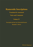 Benedict G Davies, Benedict G. Davies, Benedict G. Kitchen Davies, Bg Davies, K. A. Kitchen, Prof Ka Kitchen - Ramesside Inscriptions, Notes and Comments Volume IV Merenptah and