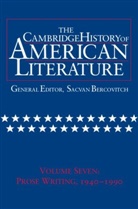 Sacvan Bercovitch, Sacvan (Harvard University Bercovitch, Sacvan Bercovitch, Sacvan (Harvard University Bercovitch - The Cambridge History of American Literature - 7: Cambridge History of American Literature: Volume 7, Prose Writing,