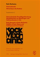 Müller-Salzburg, L Müller-Salzburg, L. Müller-Salzburg, Leopold Müller-Salzburg - Felsmechanische Grundlagenforschung Standsicherheit von Böschungen und Hohlraumbauten in Fels / Basic Research in Rock Mechanics Stability of Rock Slopes and Underground Excavations