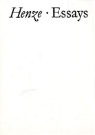 Hans W. Henze, Hans Werner Henze - Essays