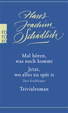 Hans Joachim Schädlich - Mal hören, was noch kommt / Jetzt, wo alles zu spät is / Trivialroman