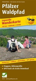PublicPress Wanderkarten: PublicPress Wanderkarte Pfälzer Waldpfad, 23 Karten