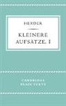 J. G. Herder, J.g. Herder, Herder J. G. - Kleinere Aufsatze I