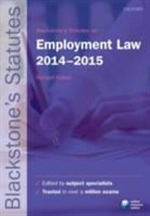Richard Kidner, Richard Kidner - Blackstone''s Statutes on Employment Law 2014-2015