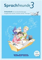Andrea Knöfler, Katri Junghänel, Katrin Junghänel, Katrin Junghänel, Susann Kelch, Susanne Kelch... - Sprachfreunde, Ausgabe Süd (2015): Sprachfreunde - Sprechen - Schreiben - Spielen - Ausgabe Süd (Sachsen, Sachsen-Anhalt, Thüringen) - Neubearbeitung 2015 - 3. Schuljahr