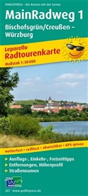 PublicPress Radwanderkarte Main-Radweg, 25 Teilktn.. Tl.1