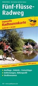 PublicPress Radwanderkarten: PublicPress Leporello Radtourenkarte Fünf-Flüsse-Radweg