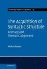 Misha Becker, Misha (University of North Carolina Becker - Acquisition of Syntactic Structure