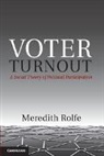 Meredith Rolfe, Meredith (London School of Economics and Po Rolfe, Rolfe Meredith - Voter Turnout