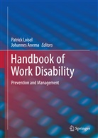 Johannes Anema, Johannes R. Anema, Patric Loisel, Patrick Loisel, R Anema, R Anema - Handbook of Work Disability