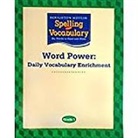 Hmsv (COR), Houghton Mifflin Company - Spelling and Vocabulary, Grade 1 Word Power Daily Vocabulary Enrichmen