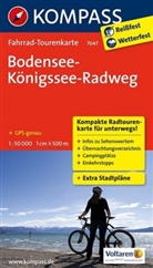 KOMPASS-Karten GmbH - Kompass Fahrrad-Tourenkarte Bodensee-Königssee-Radweg