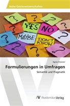 Agnes Steixner - Formulierungen in Umfragen