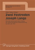 Göt Uebe, Götz Uebe - Zwei Festreden Joseph Langs