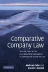 Andreas Cahn, Andreas Donald Cahn, David C. Donald, David C. (Professor of Law Donald - Comparative Company Law