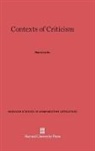 Harry Levin - Contexts of Criticism