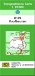 Topographische Karten Bayern - Bl.8129: Topographische Karte Bayern Kaufbeuren