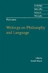 Johann Georg Hamann, Kenneth (Brown University Haynes, Kenneth Haynes - Hamann: Writings on Philosophy and Language