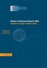 World Trade Organization, World Trade Organization, World Trade Organization - Dispute Settlement Reports 2003