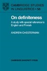 Chesterman Andrew, Andrew Chesterman, Andrew (University of Helsinki) Chesterman, Chesterman Andrew, S. R. Anderson - On Definiteness