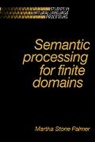 Palmer Martha Stone, Martha Stone Palmer, Martha Stone (National University of Singa Palmer, Branimir Boguraev - Semantic Processing for Finite Domains