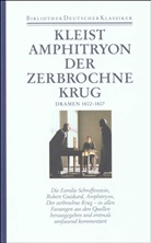 Heinrich Von Kleist, Ilse-Mari Barth, Ilse-Marie Barth, C Seeba, Hinrich C. Seeba - Sämtliche Werke und Briefe - Ln - Bd. 1: Dramen 1802-1807
