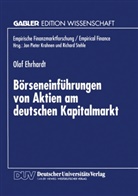 Olaf Ehrhardt - Börseneinführungen von Aktien am deutschen Kapitalmarkt
