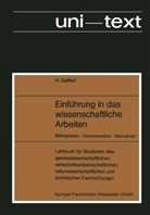 Helmut Seiffert - Einführung in das wissenschaftliche Arbeiten